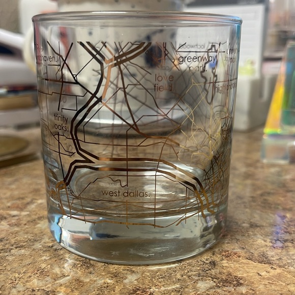 Well Told Dallas Map Rocks Glass - Picture 7 of 8